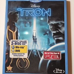 Disney Tron Legacy Blu-ray DVD Combo - Blue and Black